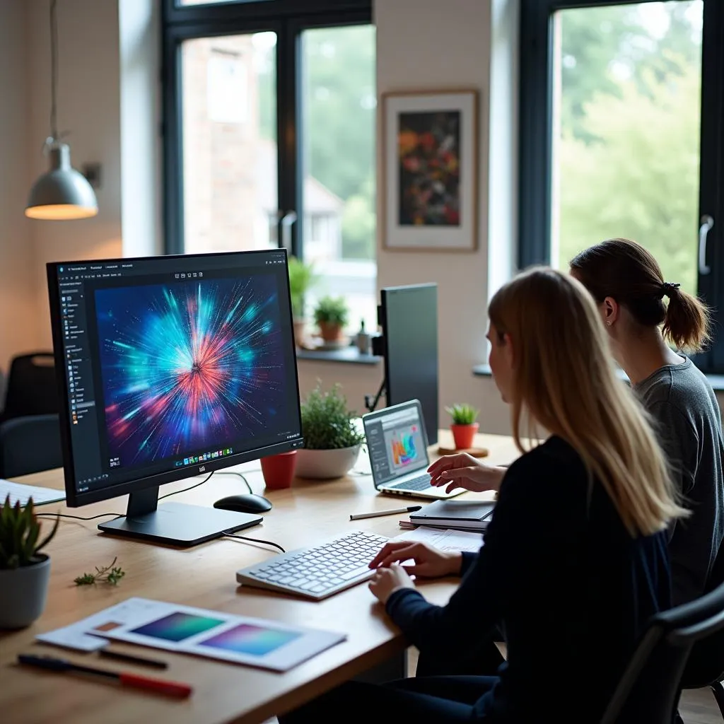Webflow designer creating a stunning website without code